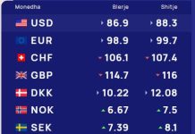 Këmbimi valutor 17 prill/Me sa blihen e shiten dollari dhe euro, çfarë ndodh me monedhat e tjera
