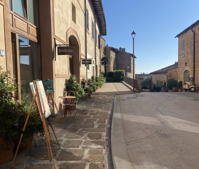 A-row-of-shops-in-the-village.-