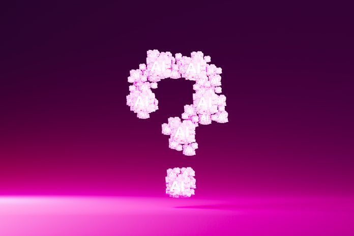 AI Content Uncertainty and Digital Authentication Question Concept